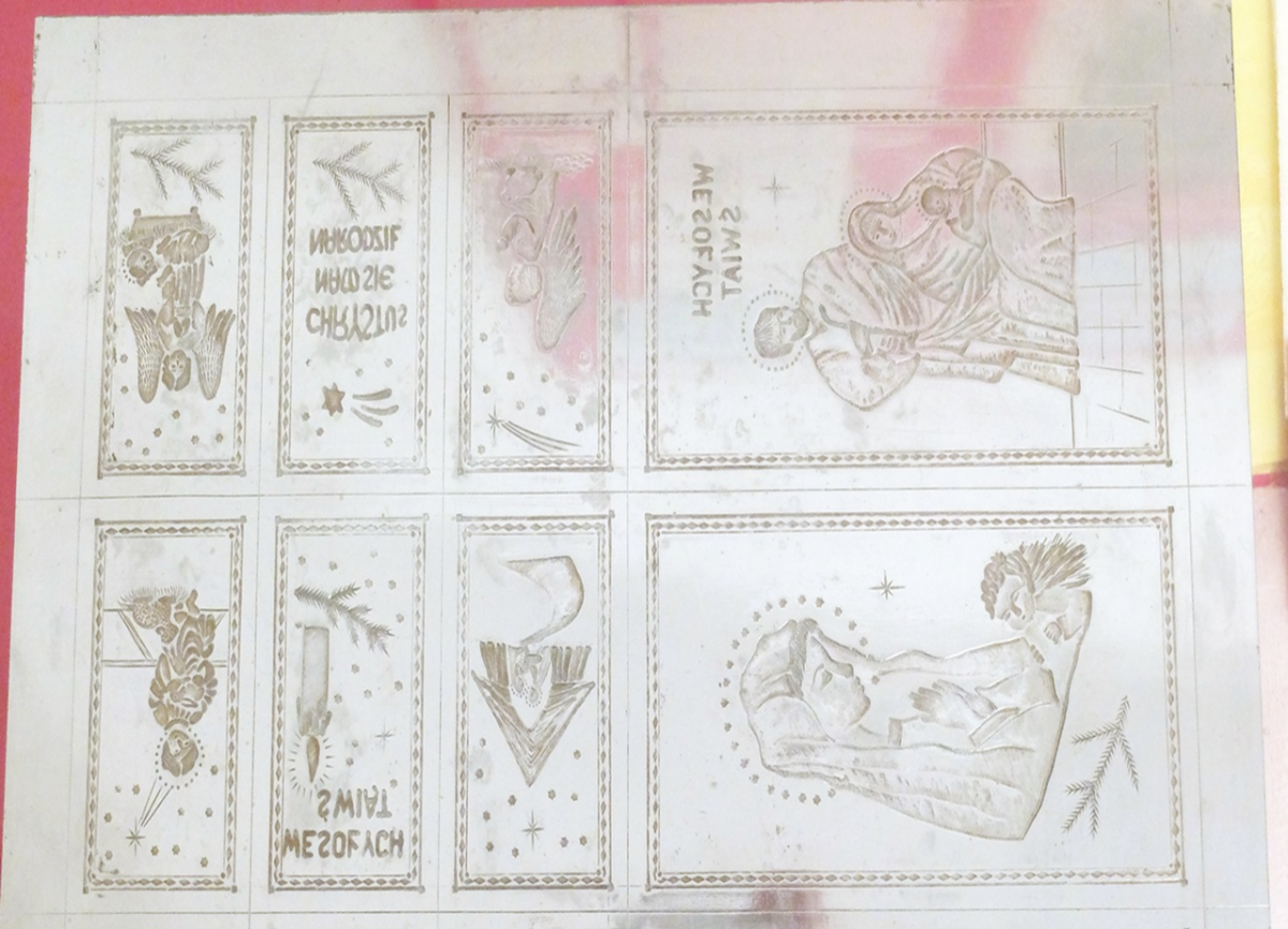 ZDJĘCIE: K. IGNAS Zdobienia opłatków nawiązują do biblijnych opisów narodzenia Chrystusa