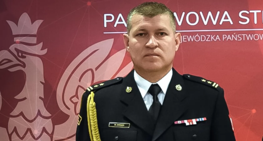 ZDJĘCIE: KP PSP W ROPCZYCACH  Brygadier Bogusław Drozd tuż po otrzymaniu powołania
