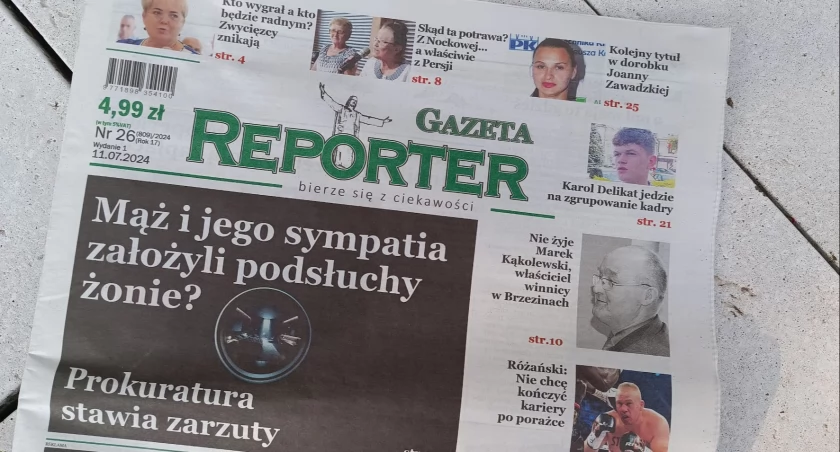 ZDJĘCIE: W. NAJA Wakacje w pełni,z doświadczenia wiemy, że najprzyjemniej Reportera czyta się na leżaku nad wodą. 