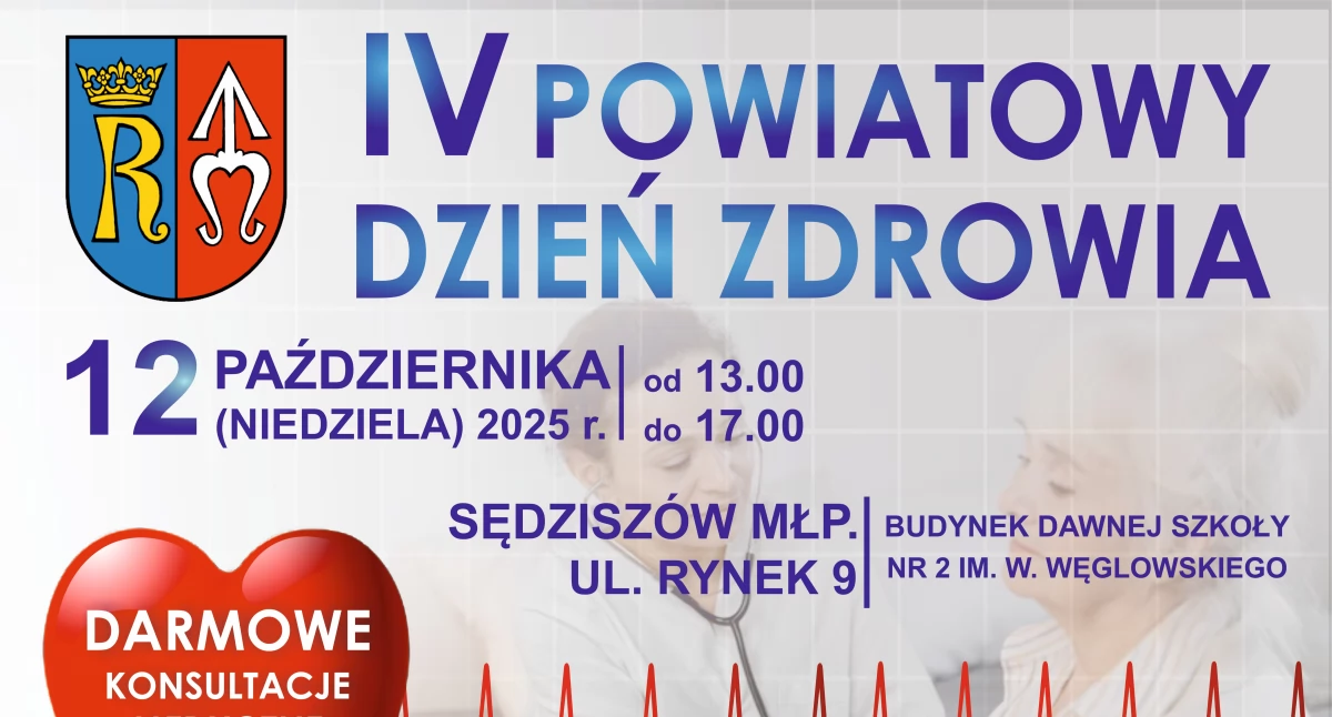 Komunikaty, Zaproszenie Powiatowy Dzień Zdrowia października (niedziela) - zdjęcie, fotografia