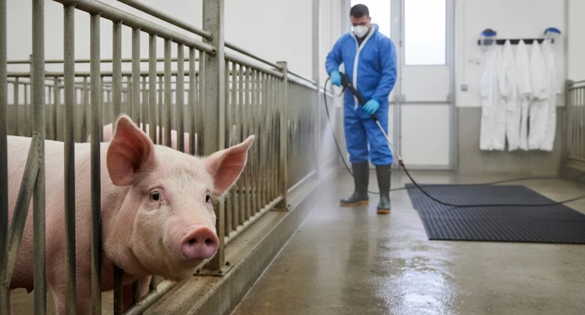 Refundacja wydatków na bioasekurację dotyczyła miedzy innymi tych na ubrania ochronne, ale też na poprawę warunków w chlewniach, czy ogrodzenia. Zdjęcie ilustracyjne Gemini