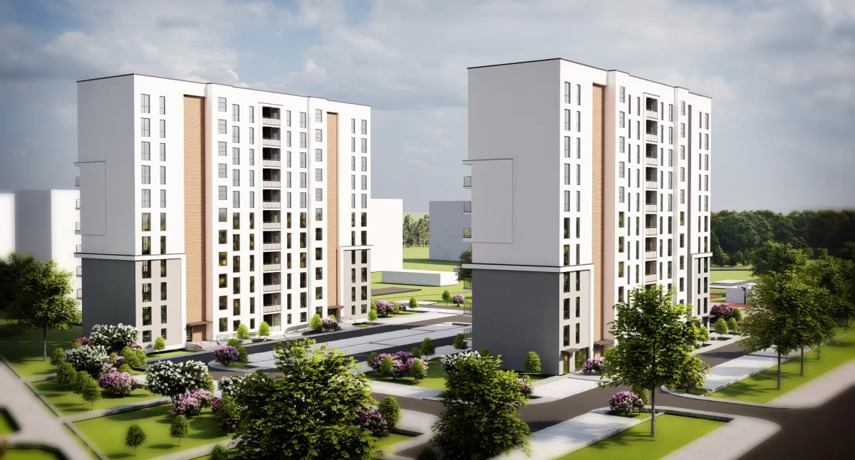 FOTO: SIM PODKARPACIE - Tak wygląda wizualizacja nowych bloków SIM, które zostaną wybudowane przy ulicy Wspólnej.