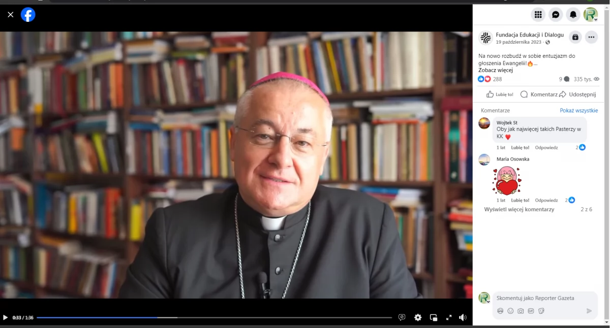 W jednym z nagrań video promujących Szkołę Biblijną bp. Artur Ważny tłumaczy, jak mimo rozczarowania i zgorzknienia wrócić do czytania Biblii i ewangelizowania