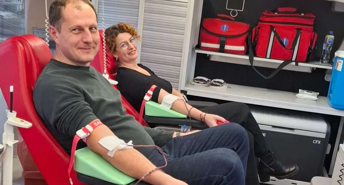 Spośród 40 osób, które zgłosiły się na akcję, krew oddało 23.