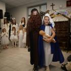  Święta Rodzina podczas jasełek zabłysnęła wspaniałą charakteryzacją. 
