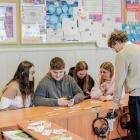  Uczestnicy warsztat&oacute;w szlifujący angielski branżowy podczas zajęć...