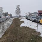  Widok obwodnicy Sędziszowa Małopolksiego DK94 w kierunku zachodni. Z prawej auta...