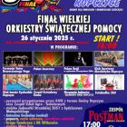 Plakat promujący WOSP w Ropczycach w 2025 roku z widocznym logiem miasta oraz podpisem...