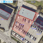  Teren objęty przetargiem jest oznaczony kolorem r&oacute;żowym i czerwonymi liniami....