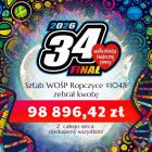  Kwota, kt&oacute;rą deklarował ropczycki sztab WOŚP w poniedziałek 26 stycznia.&nbsp; 
