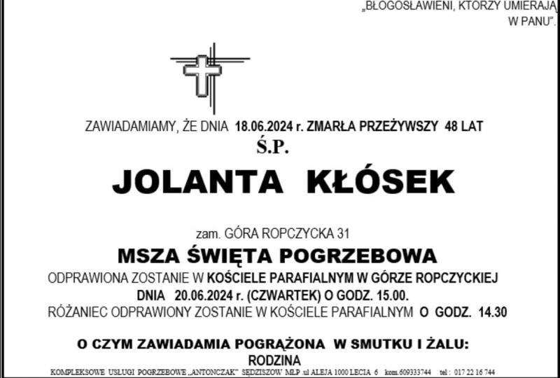 Jolanta  Kłósek