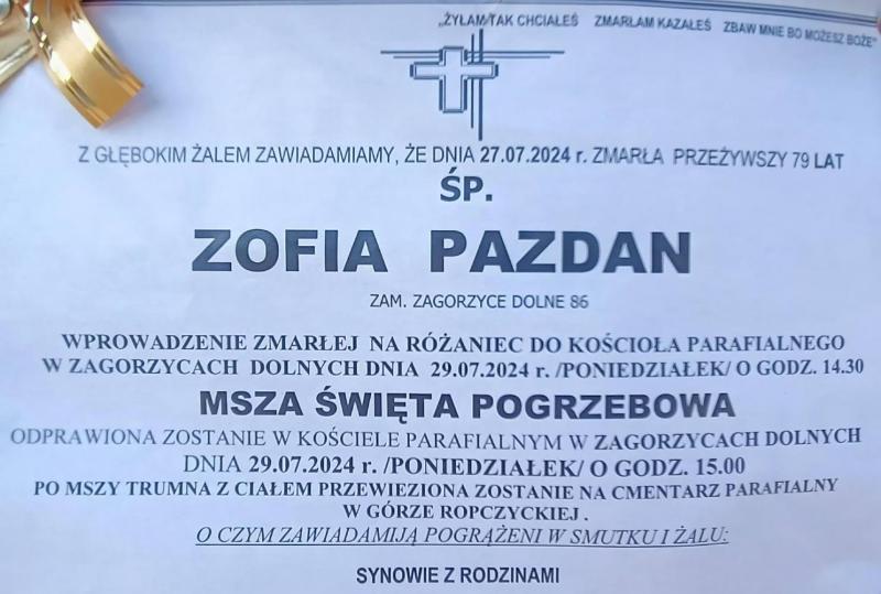 Zofia Pazdan