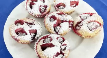 Fit muffiny z malinami