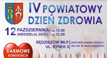 Zaproszenie na IV Powiatowy Dzień Zdrowia 12 października 2025 (niedziela) 