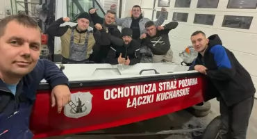 Łódź ratownicza Łączki Kucharskie – sprzęt od darczyńcy do walki z powodzią