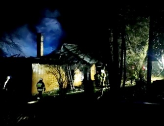 Tragiczny pożar w Niedźwiadzie Dolnej VIDEO