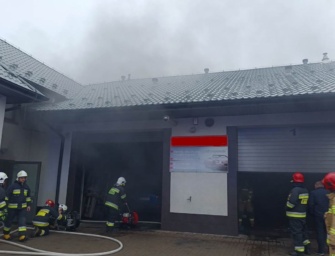 Pożar w warsztacie samochodowym w Sędziszowie Małopolskim