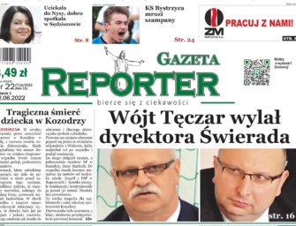 Nowy numer Reportera.  Wójt gminy Wielopole Skrzyńskie zwolnił dyrektora GOKiW, bo ten za długo chorował