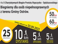 Bieg charytatywny dla osób niepełnosprawnych z gminy Ostrów