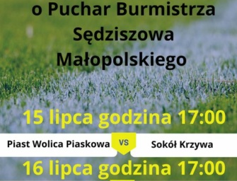 XXXI Turniej w Piłkę Nożną o Puchar Burmistrza Sędziszowa Młp.